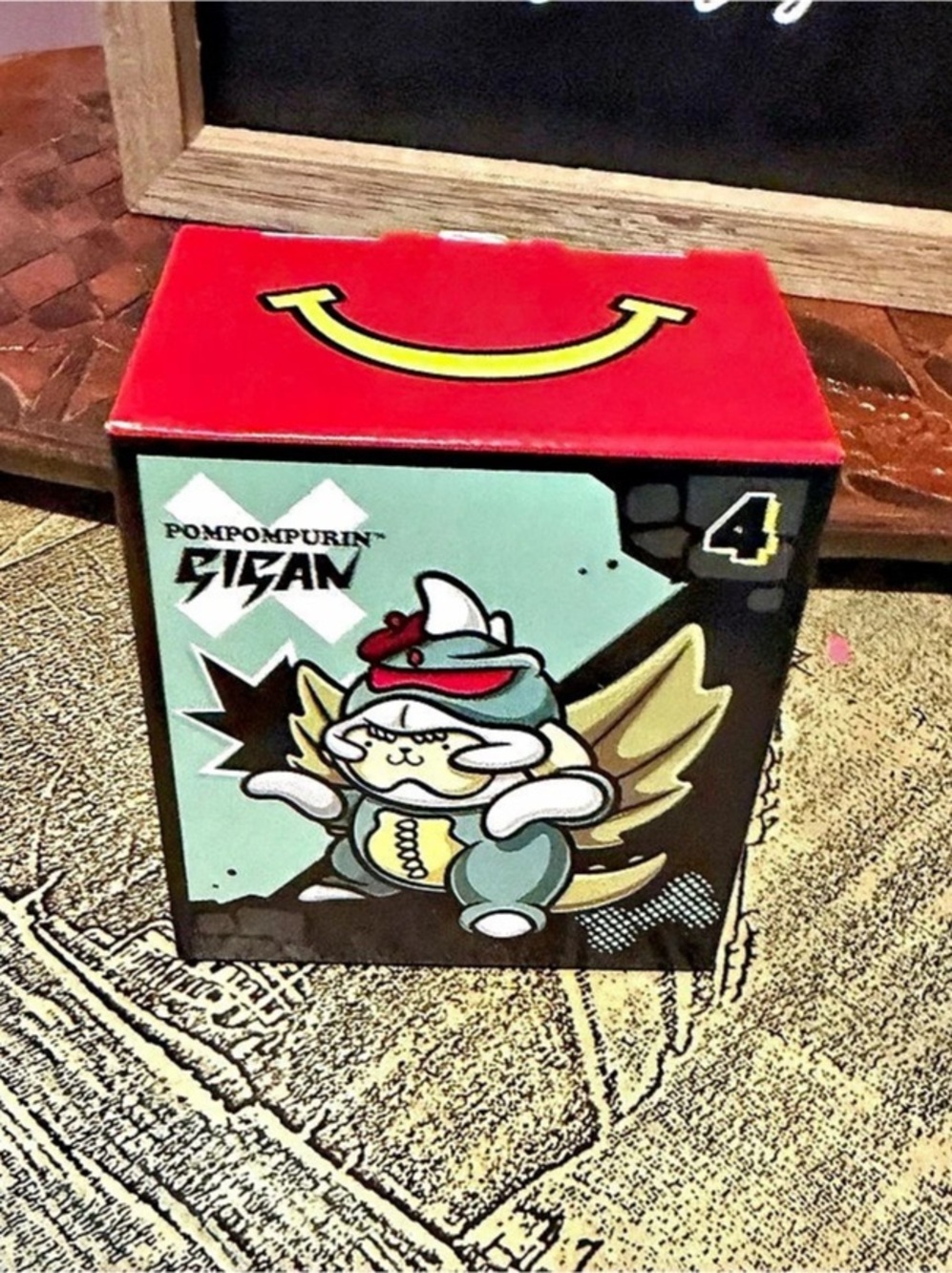 Sanrio Pompompurin x Godzilla Collectible Figure #4 : NIB